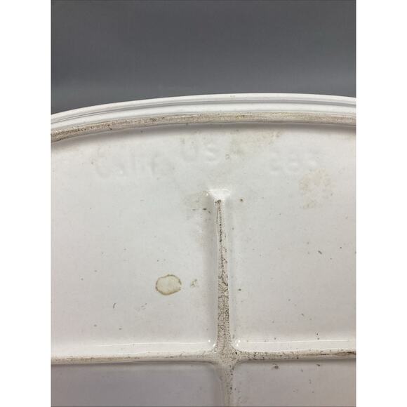 Vintage White Serving Tray #283 - Calif, USA - 17x10.5” - Picture 7 of 8